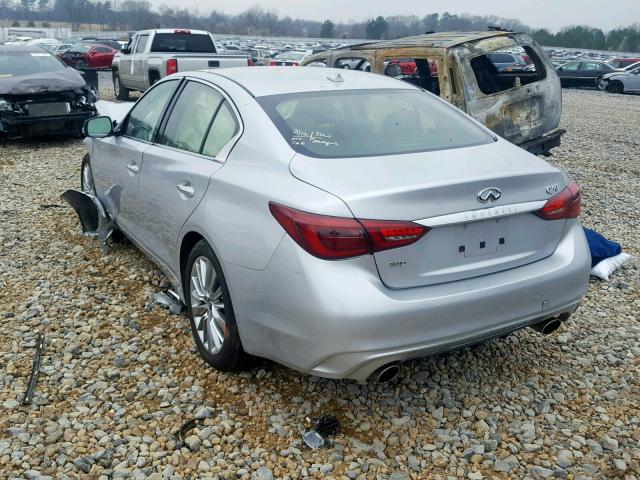 JN1EV7ARXJM441595 - 2018 INFINITI Q50 LUXE GRAY photo 3