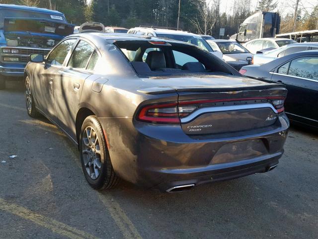 2C3CDXJG2HH557803 - 2017 DODGE CHARGER SX GRAY photo 3