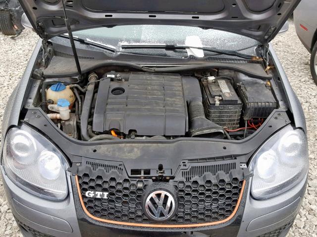 WVWEV71K07W130027 - 2007 VOLKSWAGEN NEW GTI GRAY photo 7