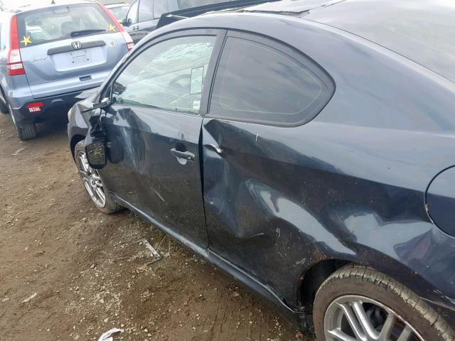 JTKDE177970193439 - 2007 TOYOTA SCION TC CHARCOAL photo 9