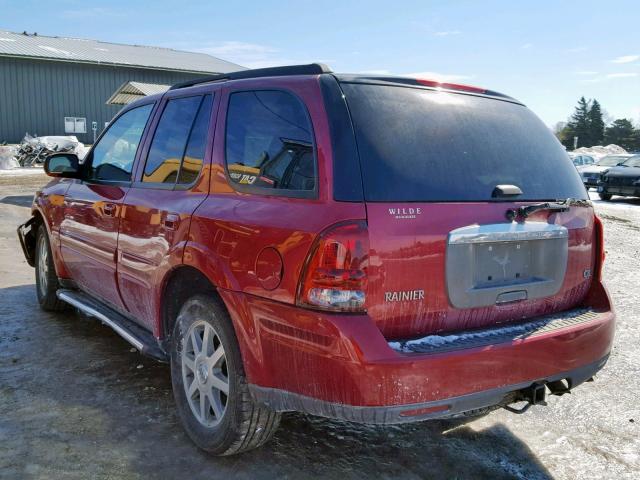 5GADT13S952138998 - 2005 BUICK RAINIER CX RED photo 3