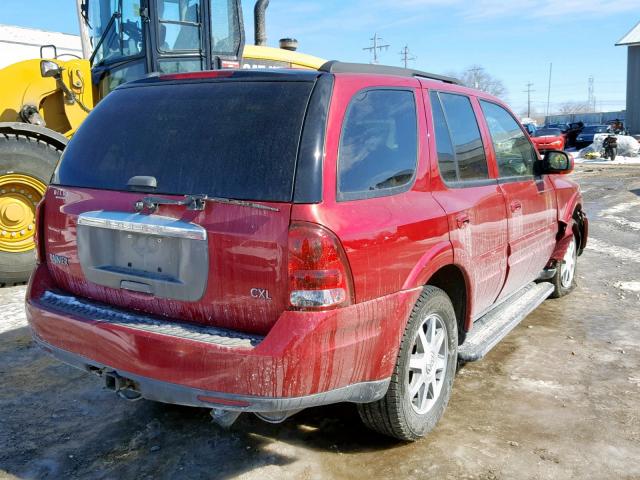 5GADT13S952138998 - 2005 BUICK RAINIER CX RED photo 4