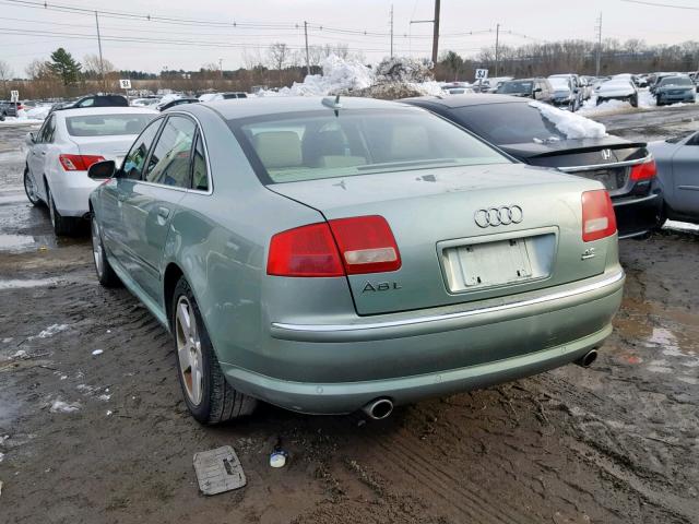 WAUML44E94N021327 - 2004 AUDI A8 L QUATT GREEN photo 3