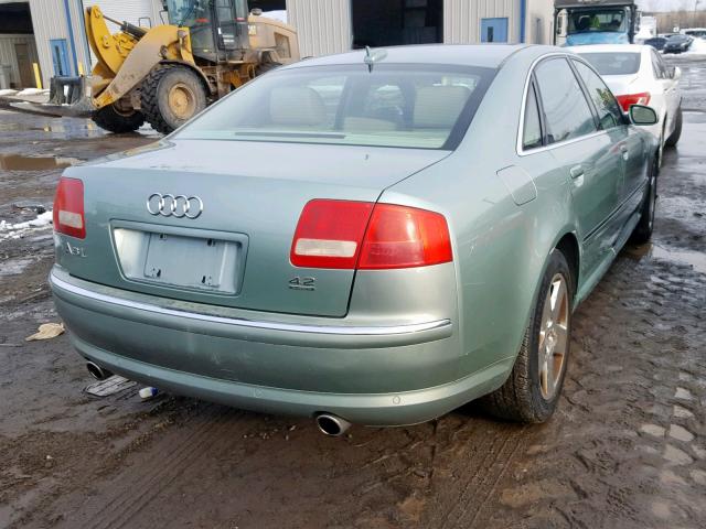 WAUML44E94N021327 - 2004 AUDI A8 L QUATT GREEN photo 4