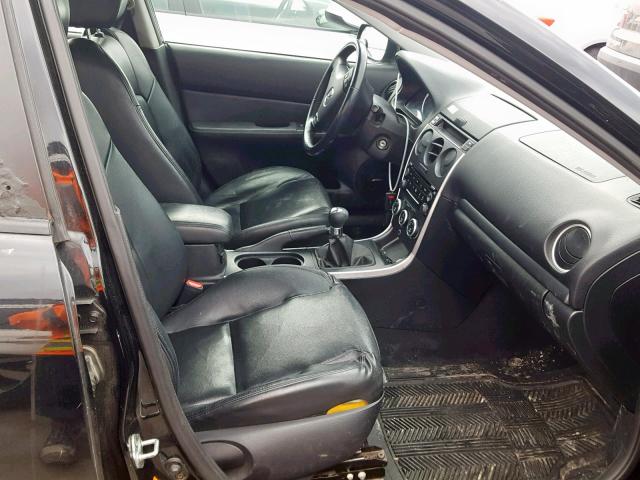 1YVHP85D365M50630 - 2006 MAZDA 6 S BLACK photo 5