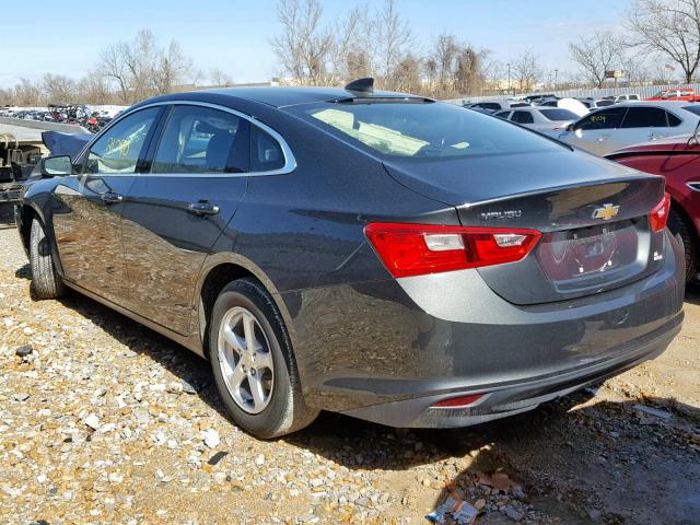 1G1ZB5ST8JF113675 - 2018 CHEVROLET MALIBU LS ნაცრისფერი ფოტო 3