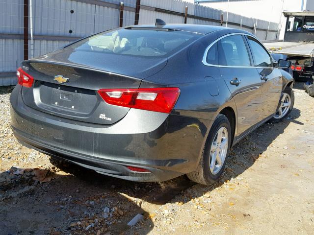 1G1ZB5ST8JF113675 - 2018 CHEVROLET MALIBU LS ნაცრისფერი ფოტო 4