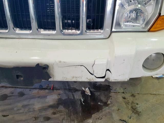 1J8HG58P27C654948 - 2007 JEEP COMMANDER WHITE photo 10