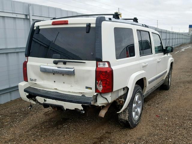 1J8HG58P27C654948 - 2007 JEEP COMMANDER WHITE photo 4