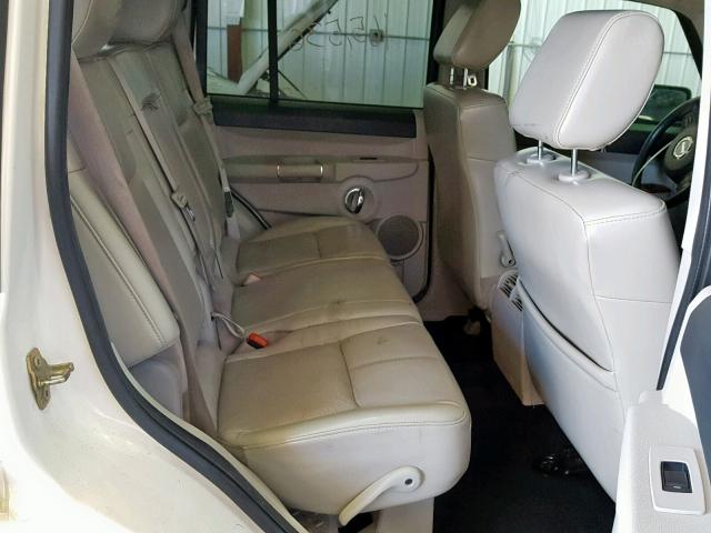 1J8HG58P27C654948 - 2007 JEEP COMMANDER WHITE photo 6