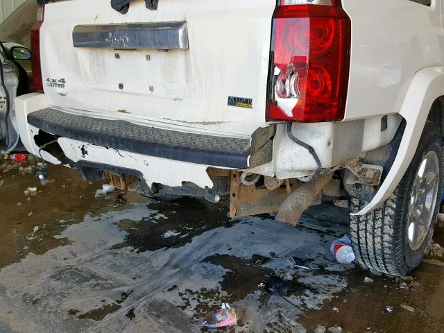 1J8HG58P27C654948 - 2007 JEEP COMMANDER WHITE photo 9