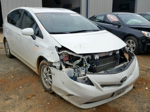 JTDZN3EU2C3050102 - 2012 TOYOTA PRIUS V WHITE photo 1