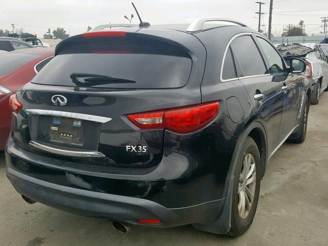 JNRAS18U09M102643 - 2009 INFINITI FX35 BLACK photo 4