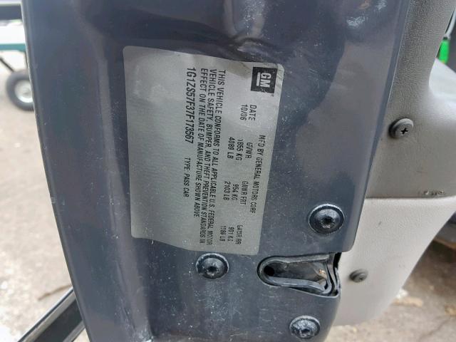 1G1ZS57F37F173567 - 2007 CHEVROLET MALIBU LS GRAY photo 10