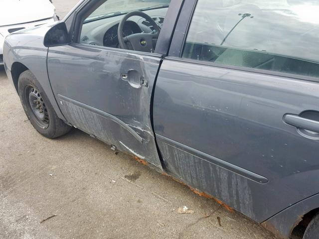 1G1ZS57F37F173567 - 2007 CHEVROLET MALIBU LS GRAY photo 9