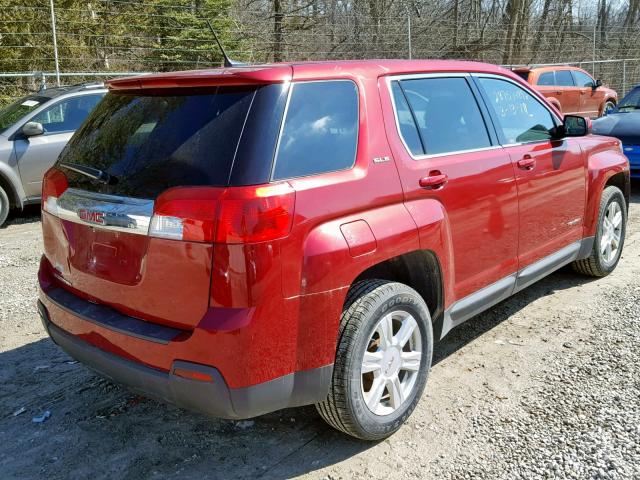 2GKALMEK3E6231250 - 2014 GMC TERRAIN SL RED photo 4