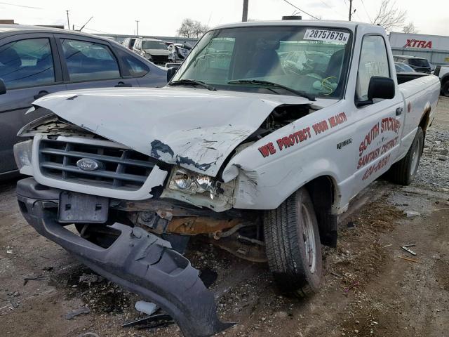 1FTYR10E91PA25482 - 2001 FORD RANGER WHITE photo 2