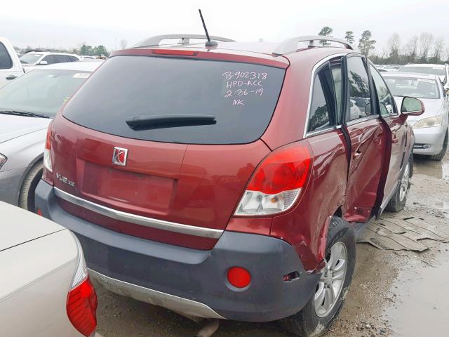 3GSCL33P68S554862 - 2008 SATURN VUE XE BURGUNDY photo 4