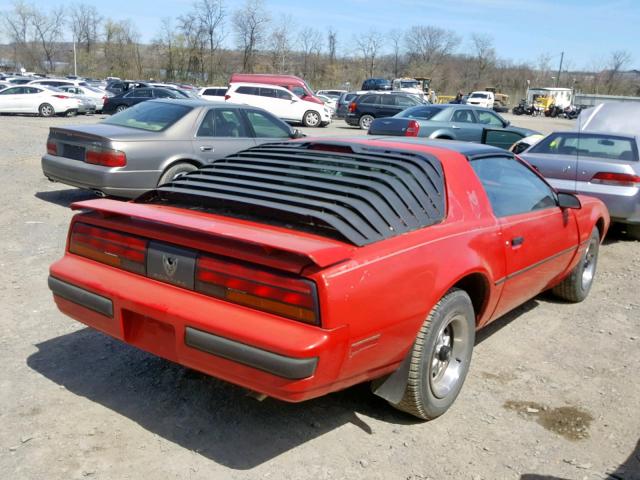 1G2FS87S3GN250795 - 1986 PONTIAC FIREBIRD RED photo 4