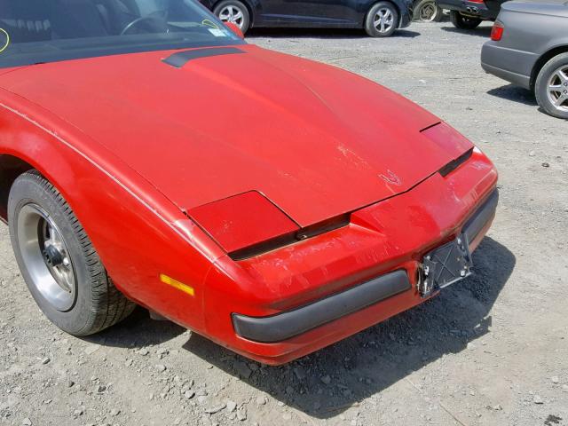 1G2FS87S3GN250795 - 1986 PONTIAC FIREBIRD RED photo 9