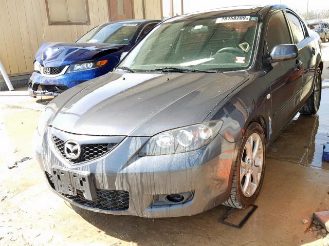 JM1BK32FX81172774 - 2008 MAZDA 3 I GRAY photo 2