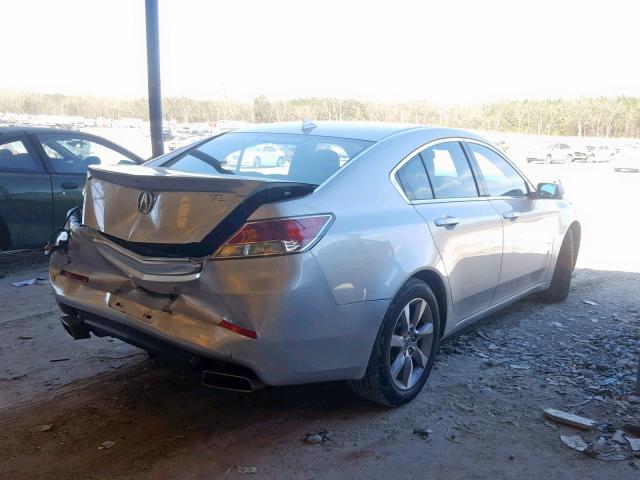 19UUA8F59EA007354 - 2014 ACURA TL TECH SILVER photo 4