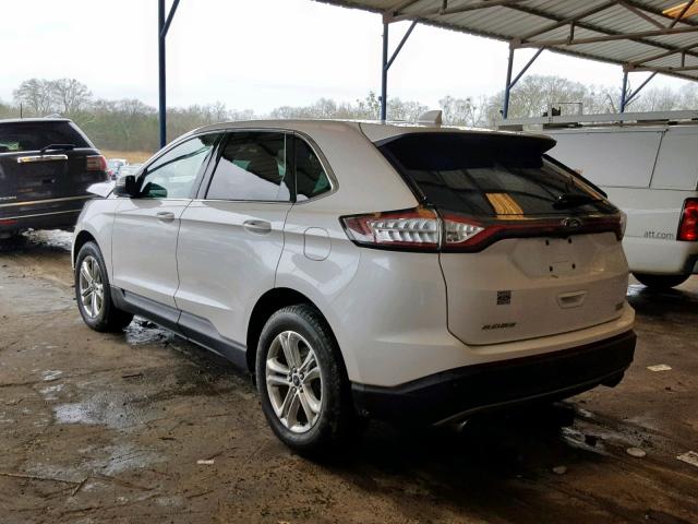 2FMPK3J97GBB25556 - 2016 FORD EDGE SEL WHITE photo 3