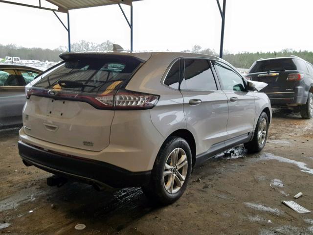 2FMPK3J97GBB25556 - 2016 FORD EDGE SEL WHITE photo 4