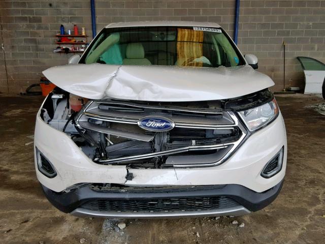 2FMPK3J97GBB25556 - 2016 FORD EDGE SEL WHITE photo 9