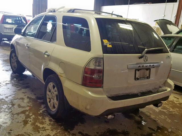 2HNYD18975H550003 - 2005 ACURA MDX TOURIN WHITE photo 3