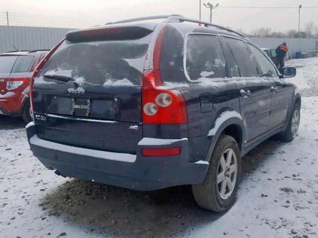 YV4CZ592761225875 - 2006 VOLVO XC90 BLUE photo 4