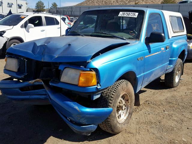 1FTCR11XXPPA88822 - 1993 FORD RANGER BLUE photo 2