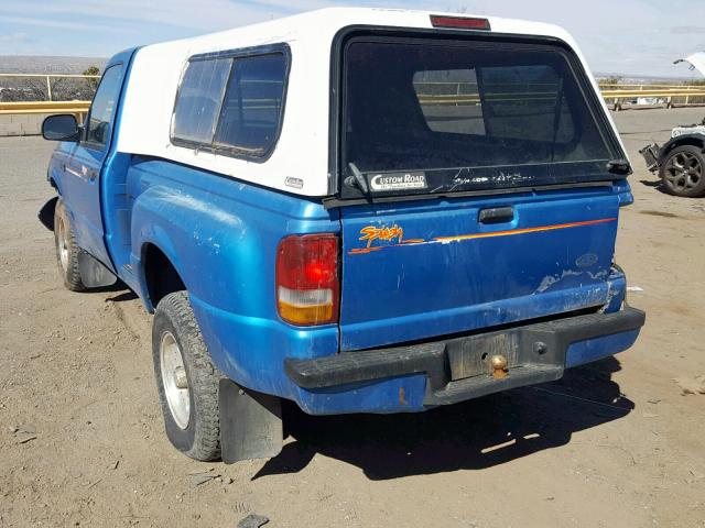 1FTCR11XXPPA88822 - 1993 FORD RANGER BLUE photo 3