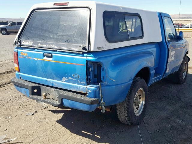 1FTCR11XXPPA88822 - 1993 FORD RANGER BLUE photo 4