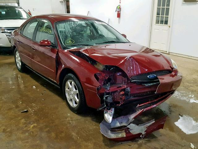 1FAFP56U17A184193 - 2007 FORD TAURUS SEL MAROON photo 1