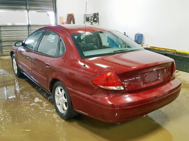 1FAFP56U17A184193 - 2007 FORD TAURUS SEL MAROON photo 3