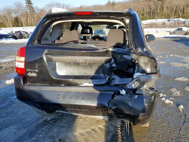 1J8FF47B49D101936 - 2009 JEEP COMPASS SP შავი ფოტო 9