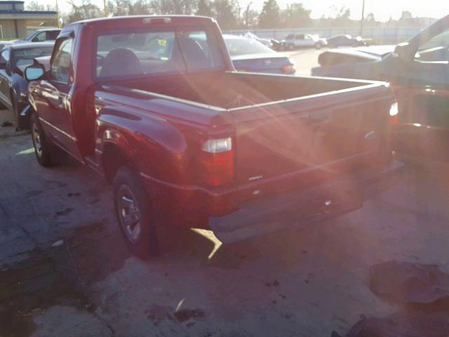 1FTYR10D41TA78220 - 2001 FORD RANGER RED photo 3