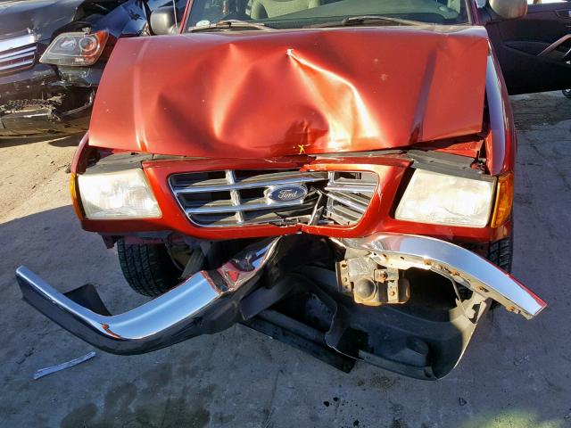 1FTYR10D41TA78220 - 2001 FORD RANGER RED photo 7