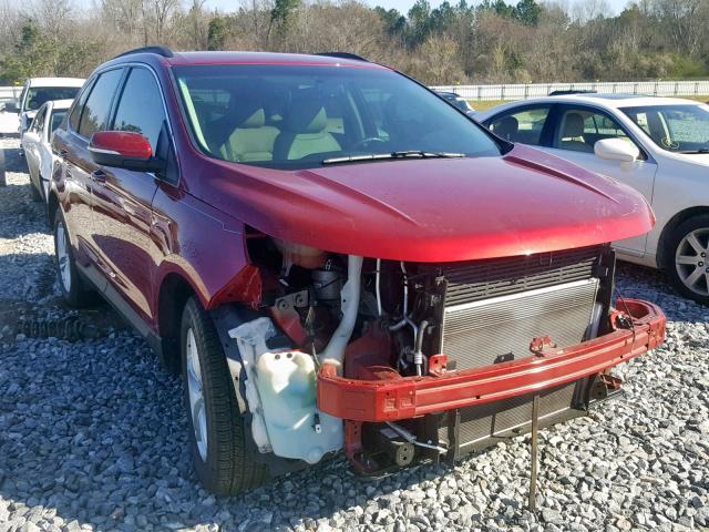 2FMTK3J84FBB64478 - 2015 FORD EDGE SEL RED photo 1