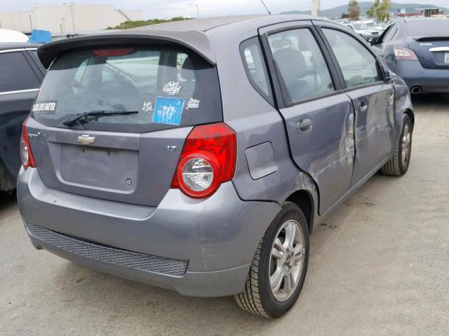 KL1TD6DE1BB240506 - 2011 CHEVROLET AVEO LS GRAY photo 4