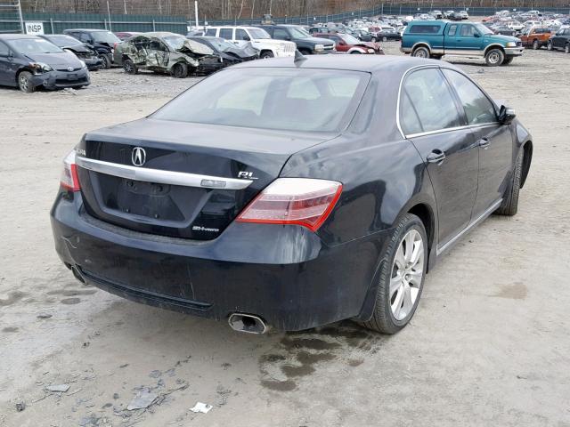 JH4KB26649C001527 - 2009 ACURA RL BLACK photo 4