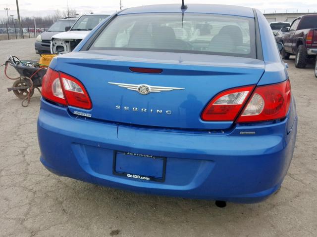 1C3LC56R78N267713 - 2008 CHRYSLER SEBRING TO BLUE photo 9