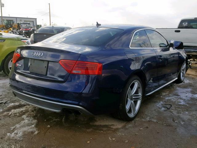 WAUVGAFRXEA022549 - 2014 AUDI S5 PRESTIG BLUE photo 4