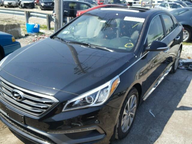 5NPE34AF3HH529285 - 2017 HYUNDAI SONATA SPO BLACK photo 2