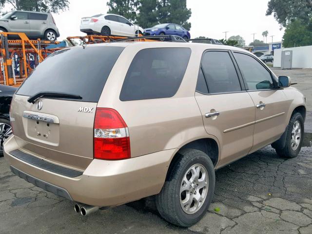 2HNYD188X2H515913 - 2002 ACURA MDX TOURIN GOLD photo 4