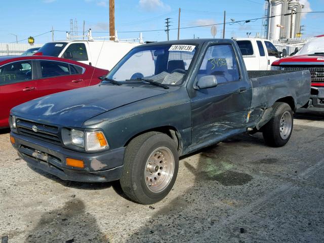 4TARN81A9PZ111601 - 1993 TOYOTA PICKUP 1/2 GREEN photo 2