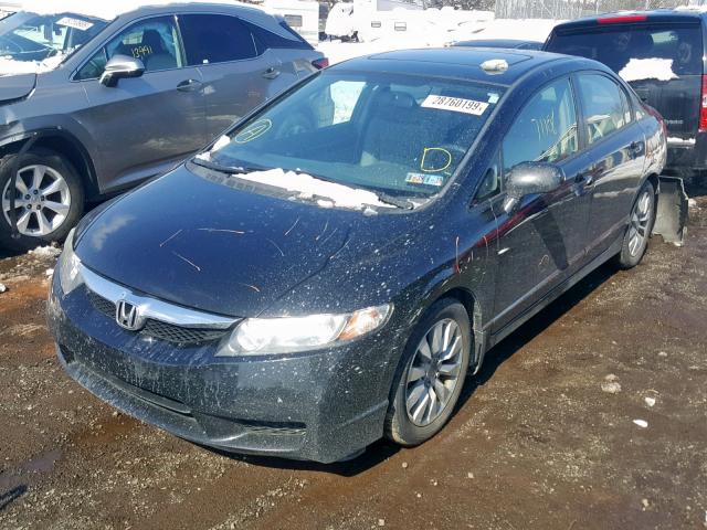 2HGFA1F98BH532728 - 2011 HONDA CIVIC EXL BLACK photo 2