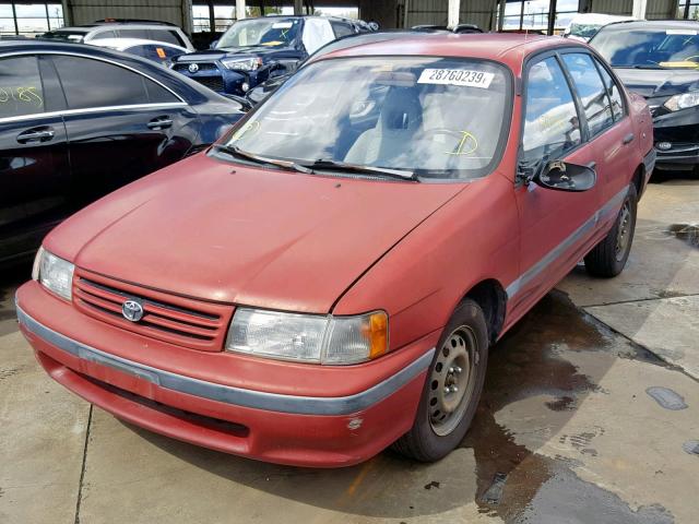 JT2EL43A0M0081945 - 1991 TOYOTA TERCEL DEL RED photo 2