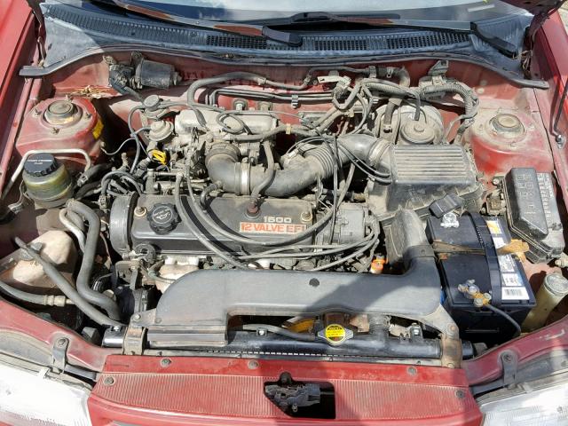 JT2EL43A0M0081945 - 1991 TOYOTA TERCEL DEL RED photo 7